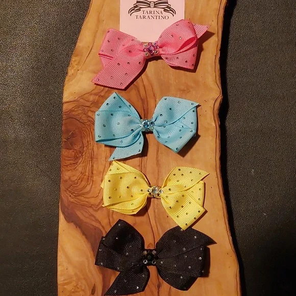 Tarina Tarantino Yellow Little Lamb Bow Clip - Picture 6 of 6